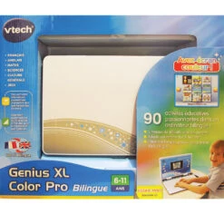 VTech Ordinateur Enfant Genius XL Color Pro Bilingue Silver -Célèbre Jouets Magasin 133845 Genius XL Color Pro bilingue silver boite