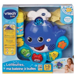 VTECH BABY Lolibulles, Ma Baleine à Bulles - Jouet Musical -Célèbre Jouets Magasin 146005 Lolibulles ma baleine C3A0 bulles boite
