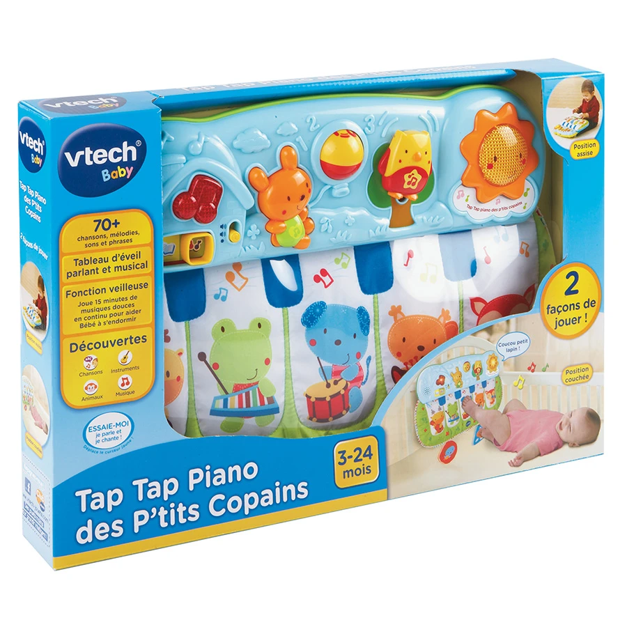 VTECH BABY Tap Tap Piano Des P'tits Copains - Piano Interactif 1 VTECH BABY Tap Tap Piano Des P'tits Copains - Piano Interactif