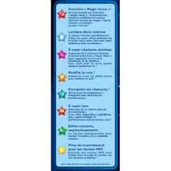 Kidi SuperStar LightShow - Noir -Célèbre Jouets Magasin 165875 kidi superstar lightshow dos