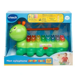 VTECH BABY Xylophone Enfant Chenille - Jungle Rock - VTech 7 VTECH BABY Xylophone Enfant Chenille - Jungle Rock - VTech -Célèbre Jouets Magasin 174905 chenille xylophone jungle rock boite
