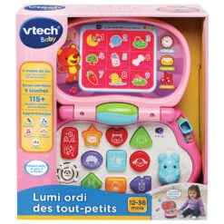 VTECH BABY Lumi Ordi Des Tout-petits Rose 7 VTECH BABY Lumi Ordi Des Tout-petits Rose -Célèbre Jouets Magasin 191255 Lumi ordi des tout petits rose boite