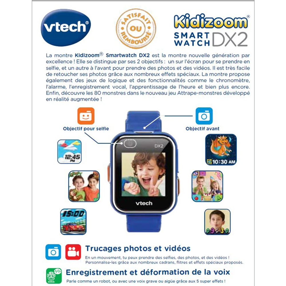 Montre Digitale Kidizoom Smartwatch DX2 Bleue 6 Montre Digitale Kidizoom Smartwatch DX2 Bleue – Image 6