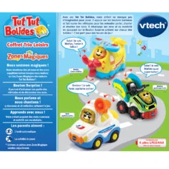 Coffret Trio De Petites Voitures - Tut Tut Bolides 5 Coffret Trio De Petites Voitures - Tut Tut Bolides -Célèbre Jouets Magasin 242165 coffret trio loisir dos