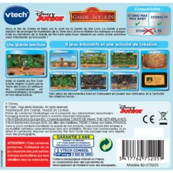 La Garde Du Roi Lion - Cartouche De Jeu Storio 3 La Garde Du Roi Lion - Cartouche De Jeu Storio -Célèbre Jouets Magasin 275205 jeu storio roi lion dos