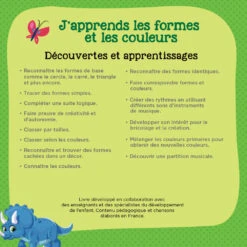 Livre Interactif Formes Et Couleurs - Livre Magibook - VTech -Célèbre Jouets Magasin 480502 japprends les formes dos