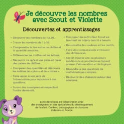 Livre Interactif Apprentissage Des Nombres - Livre Magibook - VTech -Célèbre Jouets Magasin 480705 livre scout violette dos
