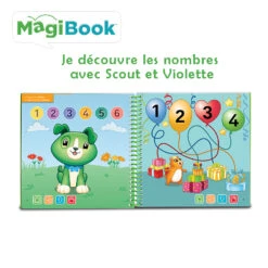 Livre Interactif Apprentissage Des Nombres - Livre Magibook - VTech -Célèbre Jouets Magasin 480705 livreMagibook decouvre nombre scout