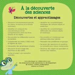 Livre Interactif à La Découverte Des Sciences - Livre Magibook - VTech -Célèbre Jouets Magasin 480905 livre dC3A9couvertes sciences dos