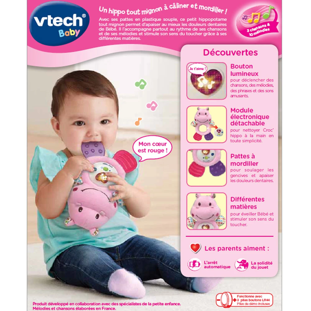 VTECH BABY Croc'hippo - Rose 4 VTECH BABY Croc'hippo - Rose – Image 4