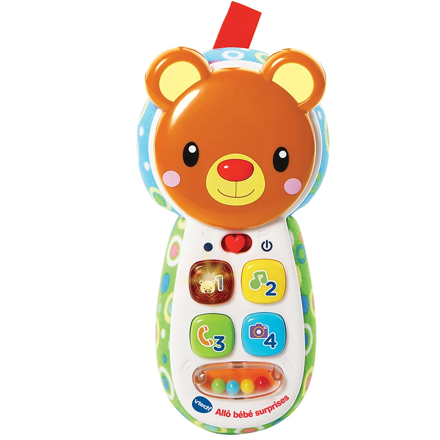 VTECH BABY Allo Bébé Surprises Brun 1 VTECH BABY Allo Bébé Surprises Brun