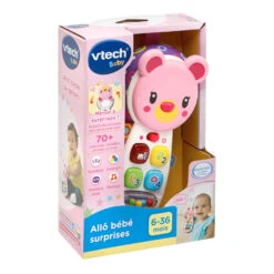 VTECH BABY Allo Bébé Surprises Rose 7 VTECH BABY Allo Bébé Surprises Rose -Célèbre Jouets Magasin 502705 Allo bebe surprise rose boite