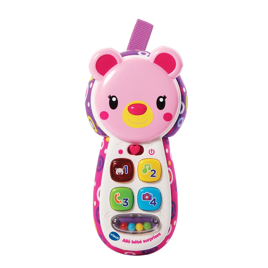 VTECH BABY Allo Bébé Surprises Rose 1 VTECH BABY Allo Bébé Surprises Rose