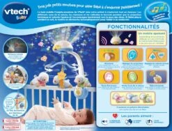 VTECH BABY Lumi Mobile Compte-moutons Bleu - Mobile Pour Bébé -Célèbre Jouets Magasin 503305 dos boC3AEte