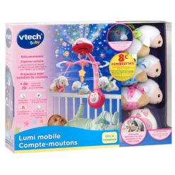 VTECH BABY Lumi Mobile Compte-moutons Rose - Mobile Bébé -Célèbre Jouets Magasin 503355 lumimobile compte mouton rose 5