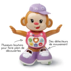 VTECH BABY Titi Ouistiti Rose - Petit Singe Interactif