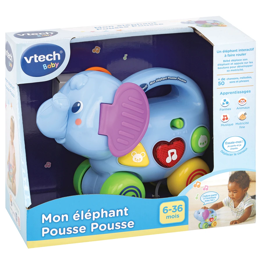 VTECH BABY Mon éléphant Pousse Pousse 5 VTECH BABY Mon éléphant Pousse Pousse – Image 5