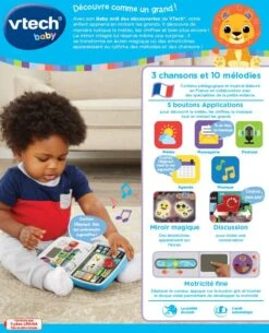VTECH BABY Baby Ordi Des Découvertes -Célèbre Jouets Magasin 524705 dos boC3AEte