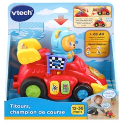 VTECH BABY Titours, Champion De Course - Jouet Roulant -Célèbre Jouets Magasin 528405 titours