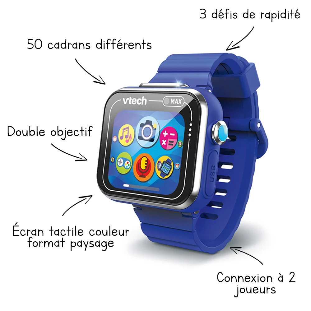 Kidizoom Smartwatch MAX - Bleue 2 Kidizoom Smartwatch MAX - Bleue – Image 2