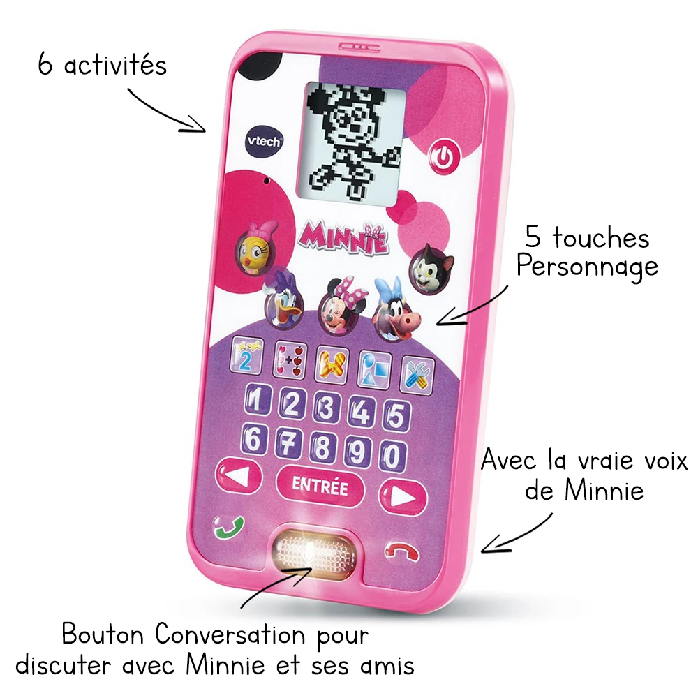 VTech Le Smartphone éducatif De Minnie 2 VTech Le Smartphone éducatif De Minnie – Image 2