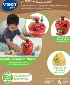 VTech Tourni Pomme Des Formes -Célèbre Jouets Magasin 564605 dos boC3AEte