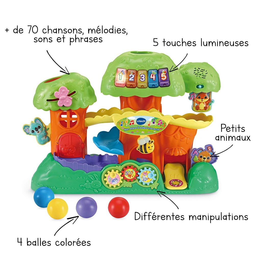 VTech Mon Arbre à Balles Interactif 2 VTech Mon Arbre à Balles Interactif – Image 2