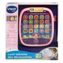 VTECH BABY Lumi Tablette Des Découvertes Rose - Tablette éducative 5 VTECH BABY Lumi Tablette Des Découvertes Rose - Tablette éducative -Célèbre Jouets Magasin 602955 Lumi tablette decouvertes rose boite