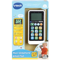 VTECH BABY Mon Téléphone émoti'fun Noir & Blanc - Téléphone D'imitation 6 VTECH BABY Mon Téléphone émoti'fun Noir & Blanc - Téléphone D'imitation -Célèbre Jouets Magasin 603785 telephone emoti fun noir 1