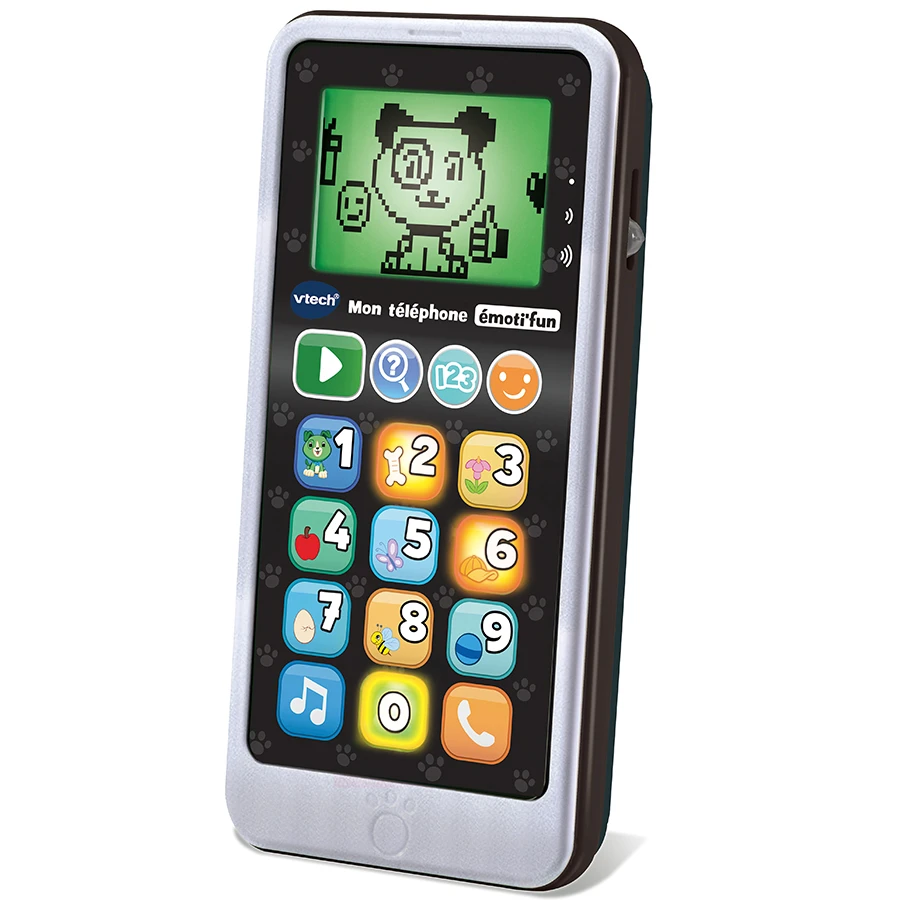 VTECH BABY Mon Téléphone émoti'fun Noir & Blanc - Téléphone D'imitation 2 VTECH BABY Mon Téléphone émoti'fun Noir & Blanc - Téléphone D'imitation – Image 2