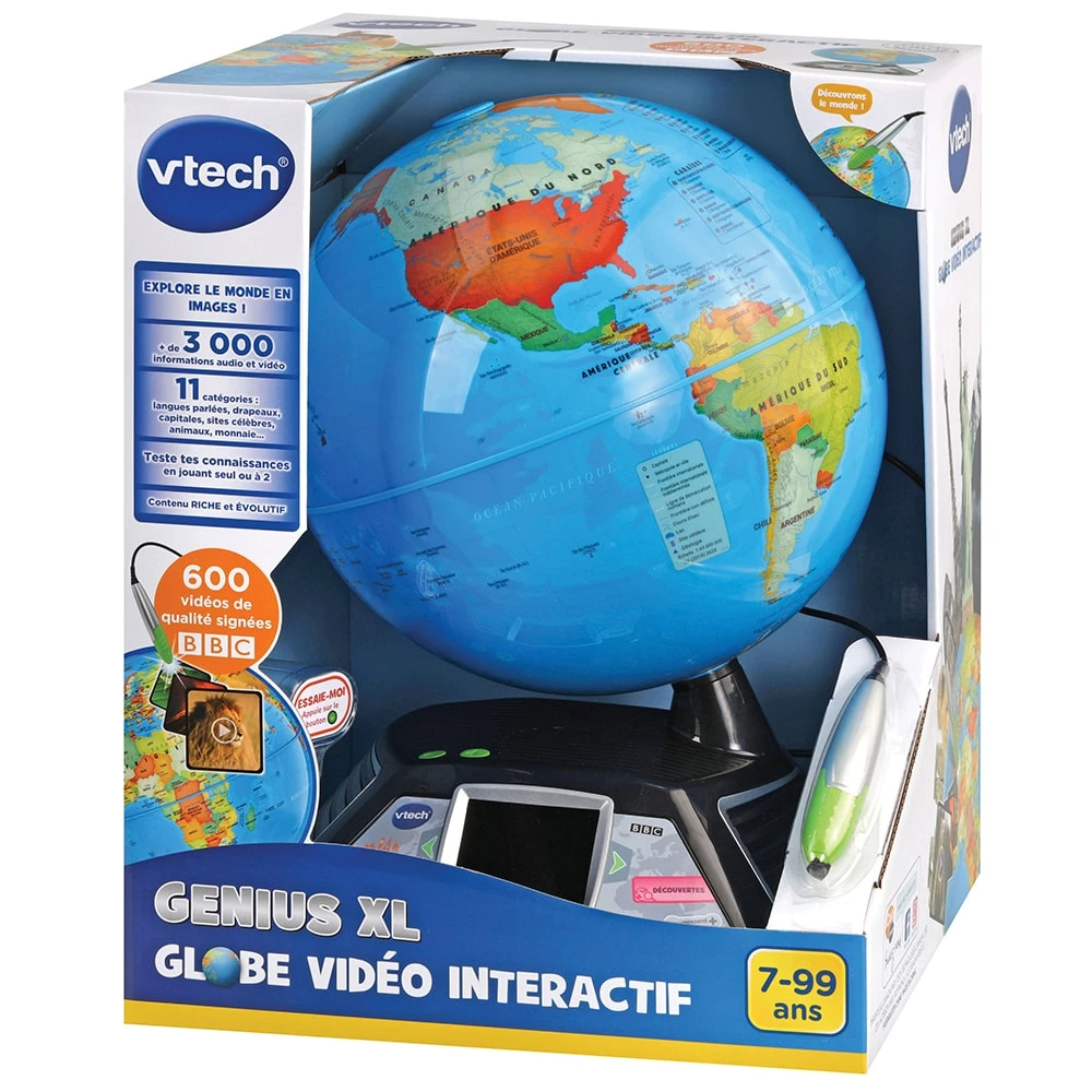 VTech Genius XL - Globe Vidéo Interactif 5 VTech Genius XL - Globe Vidéo Interactif – Image 5
