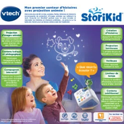 VTech StoriKid, Ma Boîte à Histoires Interactive - Vert -Célèbre Jouets Magasin 608005 StoriKid dos