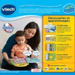 VTech Mon Imagi'tablette Interactive 19 VTech Mon Imagi'tablette Interactive -Célèbre Jouets Magasin 609545 Mon imagier des animaux bilingue dos 1