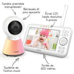 Babyphone Vidéo Color Night Light - BM5254 - (écran 5 - Veilleuse) 10 Babyphone Vidéo Color Night Light - BM5254 - (écran 5 - Veilleuse) -Célèbre Jouets Magasin 80 302624 visuel flC3A8ches
