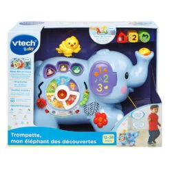 VTECH BABY Trompette, Mon éléphant Des Découvertes -Célèbre Jouets Magasin 80 505805 ENTIRE TOY pack