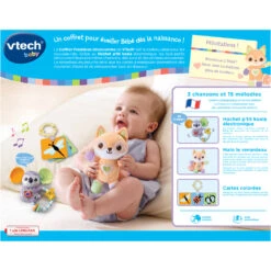 VTECH BABY Coffret Naissance - Premières Découvertes 9 VTECH BABY Coffret Naissance - Premières Découvertes -Célèbre Jouets Magasin 80 516305 dos boite