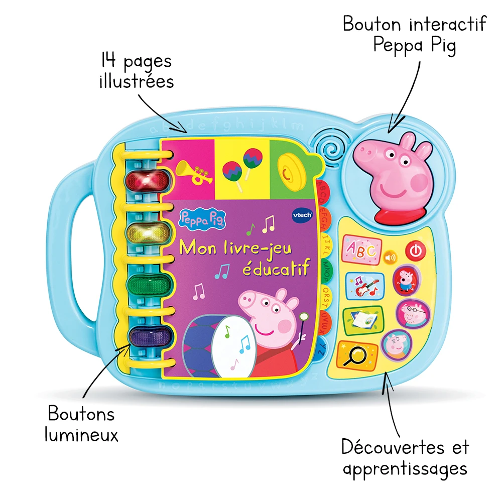 VTech Peppa Pig - Mon Livre-jeu éducatif 1 VTech Peppa Pig - Mon Livre-jeu éducatif