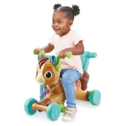 VTECH BABY Joey, Mon Porteur Trotti-magique (5 En 1) -Célèbre Jouets Magasin 80 519105 10