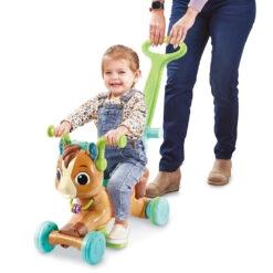 VTECH BABY Joey, Mon Porteur Trotti-magique (5 En 1) -Célèbre Jouets Magasin 80 519105 7