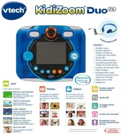 KidiZoom Duo FX Bleu -Célèbre Jouets Magasin 80 519905 dos boC3AEte