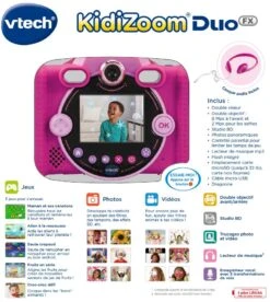 KidiZoom Duo FX Rose 15 KidiZoom Duo FX Rose -Célèbre Jouets Magasin 80 519955 dos boC3AEte