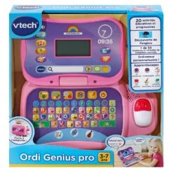 VTech Ordi Genius Pro Rose -Célèbre Jouets Magasin 80 524855 7