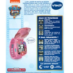 VTech Pat' Patrouille Le Film - La Montre-jeu Interactive De Liberty -Célèbre Jouets Magasin 80 525555 dos boite