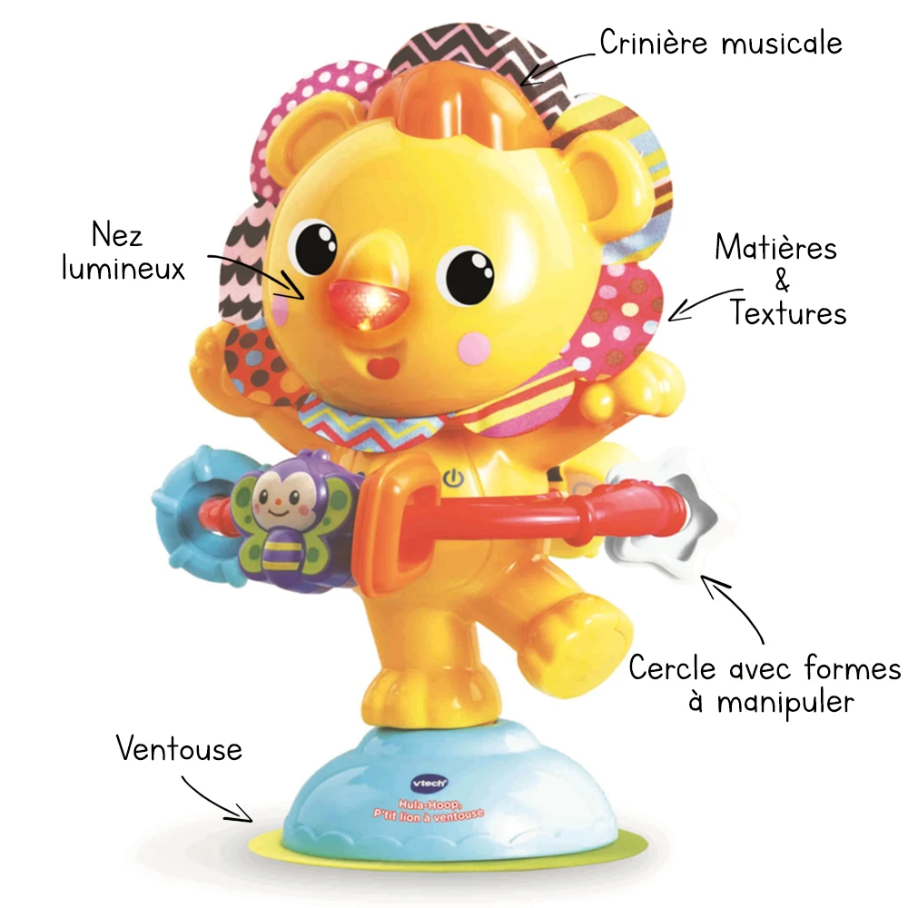VTECH BABY Hula-Hoop, P'tit Lion à Ventouse 1 VTECH BABY Hula-Hoop, P'tit Lion à Ventouse