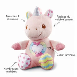 VTECH BABY Maé, Ma Licorne à Câliner - Peluche Licorne