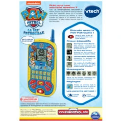 VTech Pat Patrouille - Le Smartphone éducatif -Célèbre Jouets Magasin 80 529505 dos boite