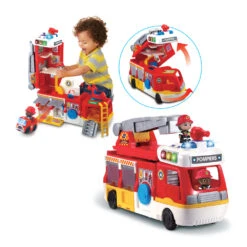 Super Camion Caserne De Pompiers - Tut Tut Copains 8 Super Camion Caserne De Pompiers - Tut Tut Copains -Célèbre Jouets Magasin 80 529805 ENTIRE TOY 1