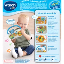 VTECH BABY Do, Ré, Mi Baby Radio -Célèbre Jouets Magasin 80 533305 baby radio dos