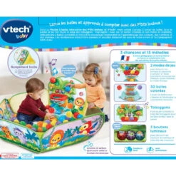 VTECH BABY Piscine à Balles Interactive Des P'tits Loulous -Célèbre Jouets Magasin 80 533605 dos boite