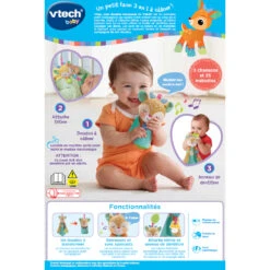 VTECH BABY Tifan, Mon Doudou Berceuses - Baby Loulous -Célèbre Jouets Magasin 80 536505 tifan doudou berceuses dos